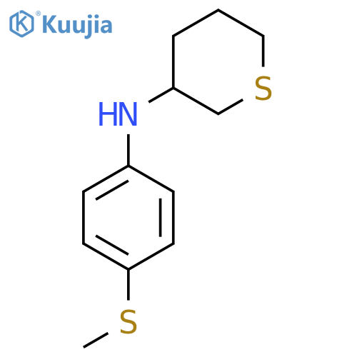 N-[4-(methylsulfanyl)phenyl]thian-3-amine structure
