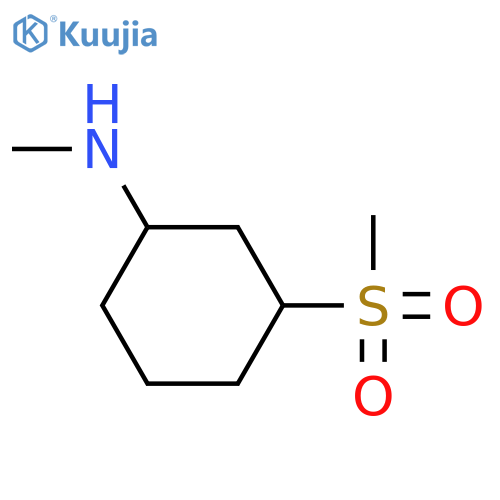 3-methanesulfonyl-N-methylcyclohexan-1-amine structure