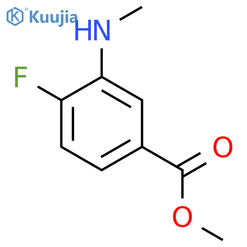 methyl 4-fluoro-3-(methylamino)benzoate structure