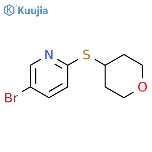 5-bromo-2-(oxan-4-ylsulfanyl)pyridine structure