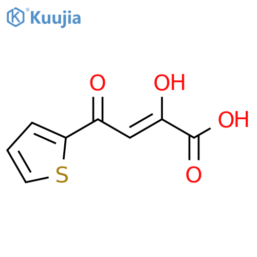 2-hydroxy-4-oxo-4-(thiophen-2-yl)but-2-enoic acid structure