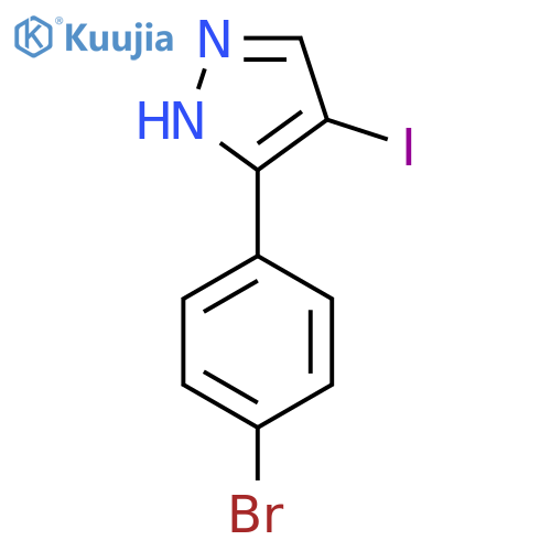 3-(4-Bromophenyl)-4-iodo-1H-pyrazole structure