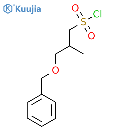 3-(benzyloxy)-2-methylpropane-1-sulfonyl chloride structure