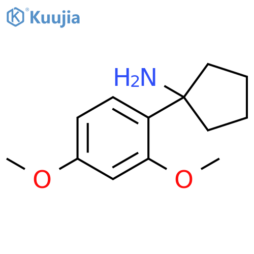 1-(2,4-dimethoxyphenyl)cyclopentan-1-amine structure