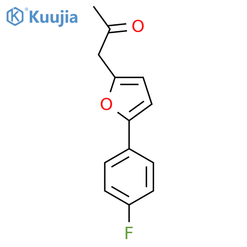 1-5-(4-fluorophenyl)furan-2-ylpropan-2-one structure