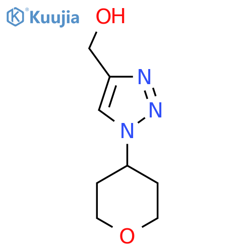 [1-(Oxan-4-yl)-1H-1,2,3-triazol-4-yl]methanol structure