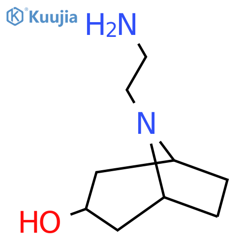 8-(2-aminoethyl)-8-azabicyclo3.2.1octan-3-ol structure