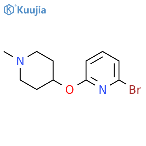 Pyridine, 2-bromo-6-[(1-methyl-4-piperidinyl)oxy]- structure
