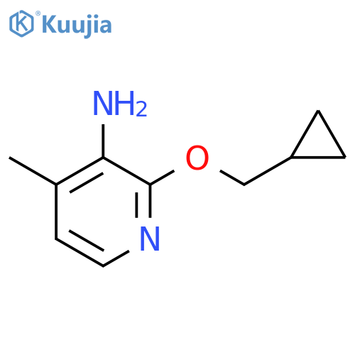 2-(Cyclopropylmethoxy)-4-methylpyridin-3-amine structure