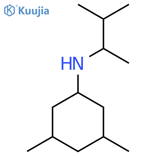 3,5-dimethyl-N-(3-methylbutan-2-yl)cyclohexan-1-amine structure
