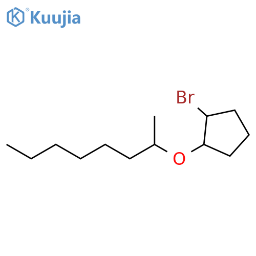 1-bromo-2-(octan-2-yloxy)cyclopentane structure