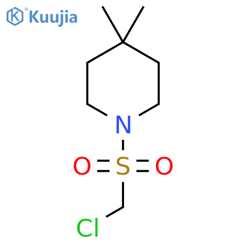 1-Chloromethanesulfonyl-4,4-dimethylpiperidine structure