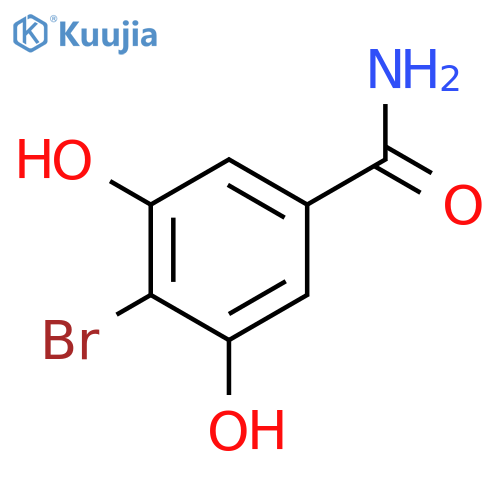 4-Bromo-3,5-dihydroxybenzamide structure