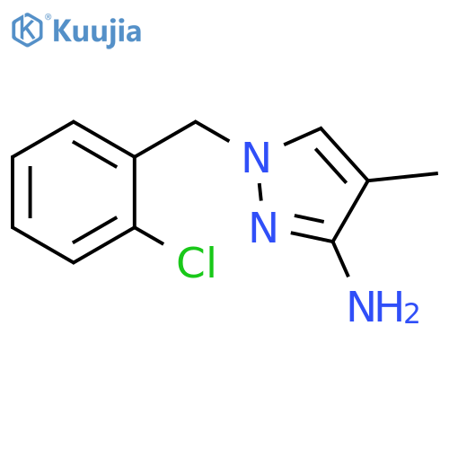 1-(2-Chloro-benzyl)-4-methyl-1H-pyrazol-3-ylamine structure