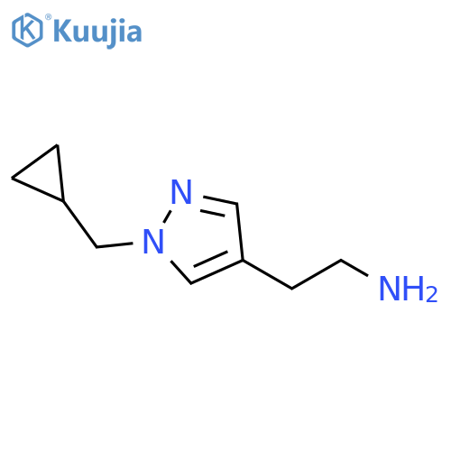 2-[1-(cyclopropylmethyl)-1h-pyrazol-4-yl]ethan-1-amine structure