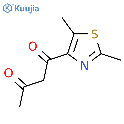 1-(Dimethyl-1,3-thiazol-4-yl)butane-1,3-dione structure