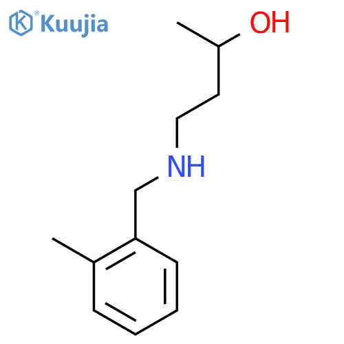 4-{(2-methylphenyl)methylamino}butan-2-ol structure