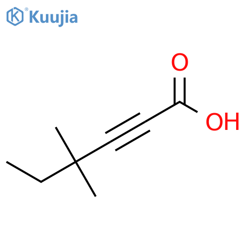 4,4-Dimethylhex-2-ynoic acid structure