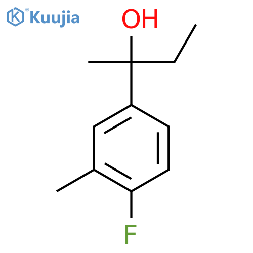 2-(4-Fluoro-3-methylphenyl)-2-butanol structure