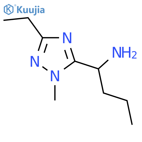 1-(3-ethyl-1-methyl-1H-1,2,4-triazol-5-yl)butan-1-amine structure