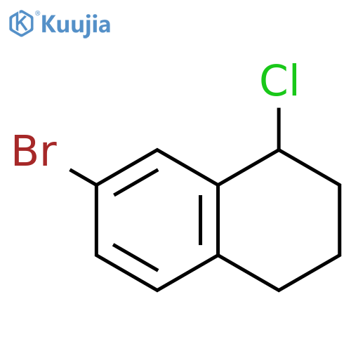 7-bromo-1-chloro-1,2,3,4-tetrahydronaphthalene structure