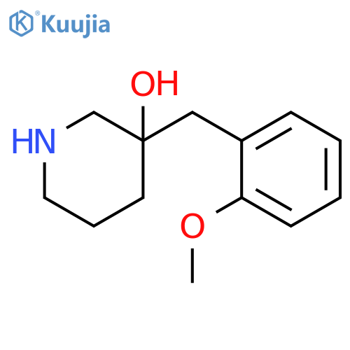 3-(2-methoxyphenyl)methylpiperidin-3-ol structure