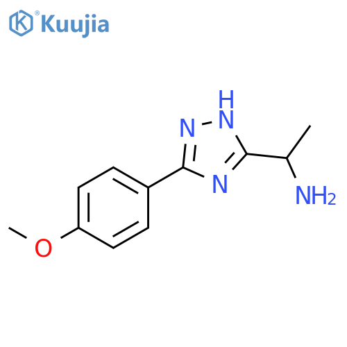 1-[5-(4-Methoxy-phenyl)-2H-[1,2,4]triazol-3-yl]-ethylamine structure