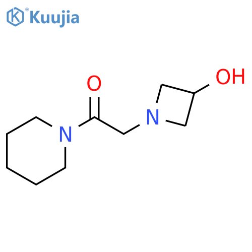 2-(3-hydroxyazetidin-1-yl)-1-(piperidin-1-yl)ethan-1-one structure