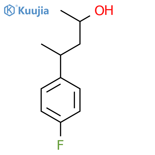 4-(4-fluorophenyl)pentan-2-ol structure