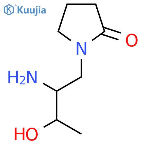 1-(2-Amino-3-hydroxybutyl)pyrrolidin-2-one structure