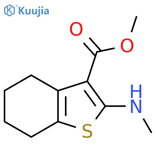 Methyl 2-(methylamino)-4,5,6,7-tetrahydro-1-benzothiophene-3-carboxylate structure