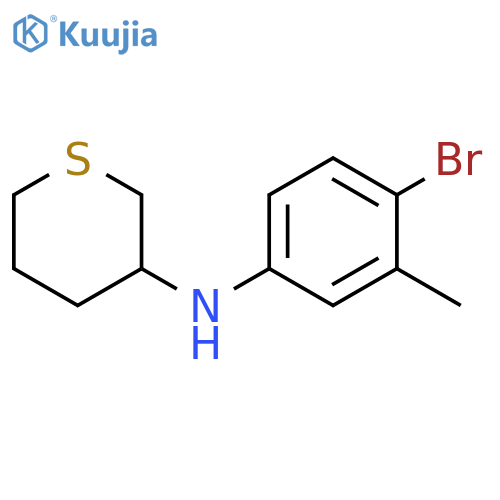 N-(4-bromo-3-methylphenyl)thian-3-amine structure