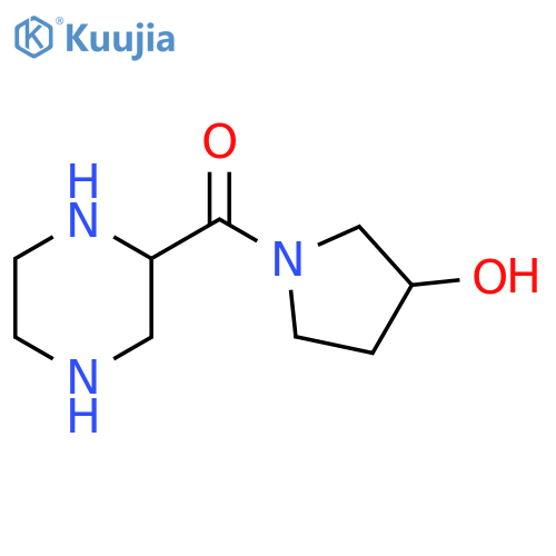 Methanone, (3-hydroxy-1-pyrrolidinyl)-2-piperazinyl- structure