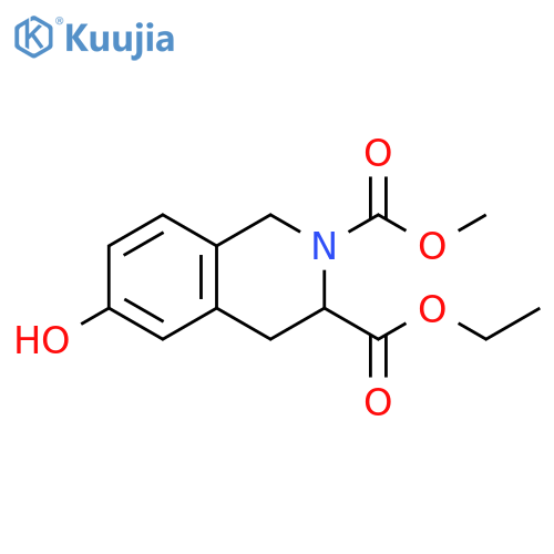 3-Ethyl 2-methyl 6-hydroxy-3,4-dihydro-2,3(1H)-isoquinolinedicarboxylate structure