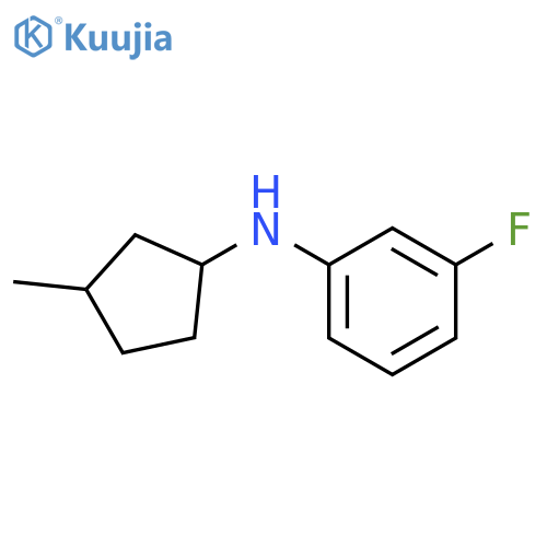3-fluoro-N-(3-methylcyclopentyl)aniline structure