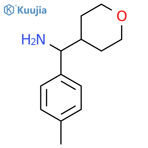1-(4-methylphenyl)-1-(oxan-4-yl)methanamine structure