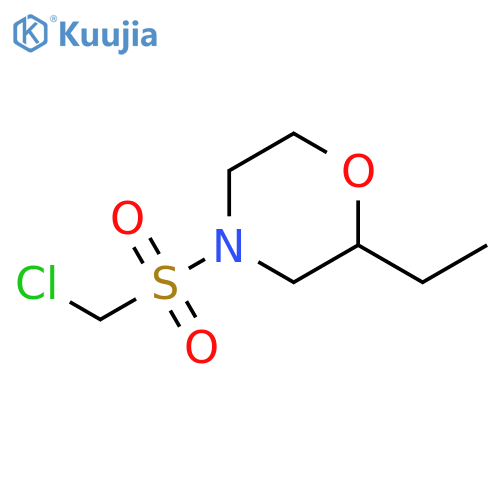 Morpholine, 4-[(chloromethyl)sulfonyl]-2-ethyl- structure