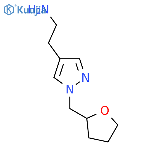 2-{1-[(Oxolan-2-yl)methyl]-1H-pyrazol-4-yl}ethan-1-amine structure
