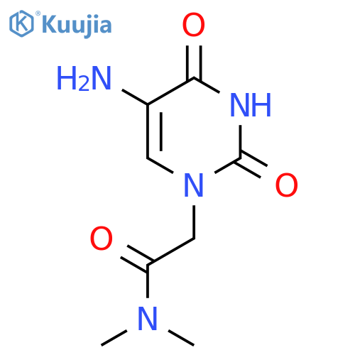 2-(5-amino-2,4-dioxo-1,2,3,4-tetrahydropyrimidin-1-yl)-N,N-dimethylacetamide structure