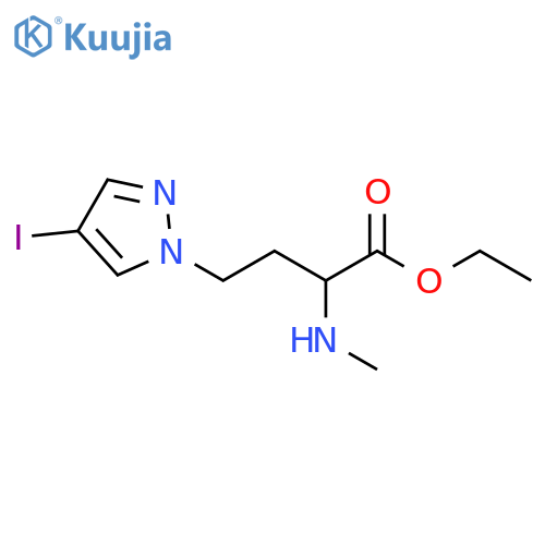 ethyl 4-(4-iodo-1H-pyrazol-1-yl)-2-(methylamino)butanoate structure