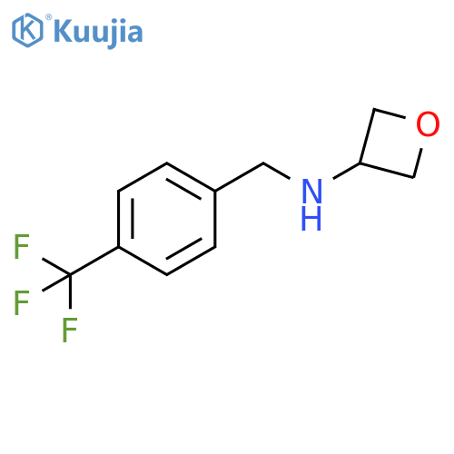 N-[4-(Trifluoromethyl)benzyl]oxetan-3-amine structure