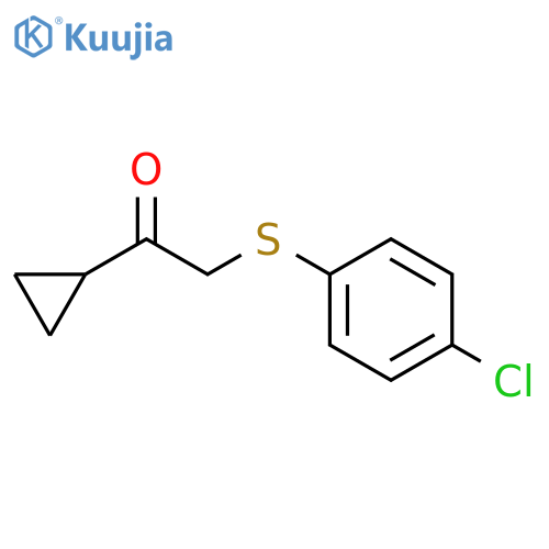 Ethanone, 2-[(4-chlorophenyl)thio]-1-cyclopropyl- structure