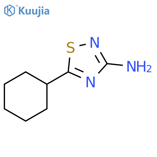5-cyclohexyl-1,2,4-thiadiazol-3-amine structure