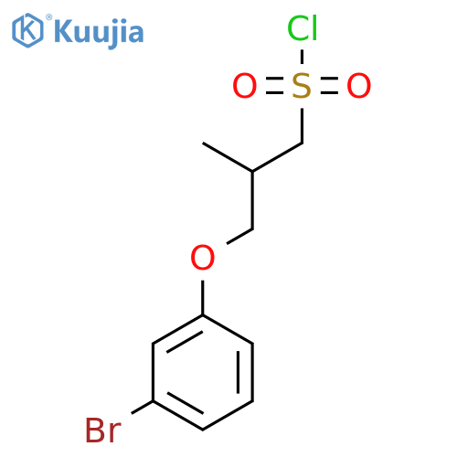 3-(3-bromophenoxy)-2-methylpropane-1-sulfonyl chloride structure
