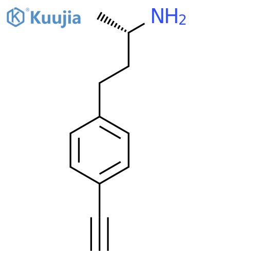 (2S)-4-(4-ethynylphenyl)butan-2-amine structure
