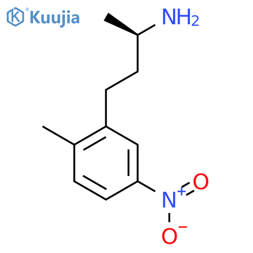 (2R)-4-(2-methyl-5-nitrophenyl)butan-2-amine structure