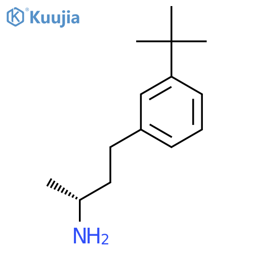 (2R)-4-(3-tert-butylphenyl)butan-2-amine structure