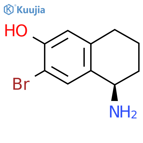 (R)-5-Amino-3-bromo-5,6,7,8-tetrahydronaphthalen-2-ol structure