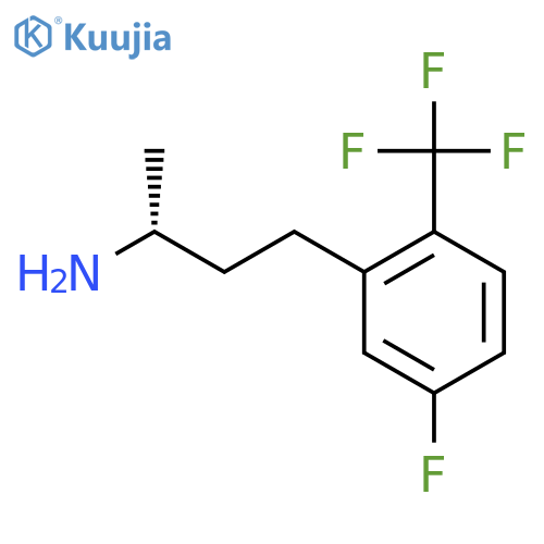 (2R)-4-5-fluoro-2-(trifluoromethyl)phenylbutan-2-amine structure