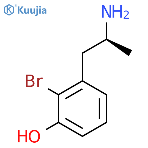 3-(2S)-2-aminopropyl-2-bromophenol structure